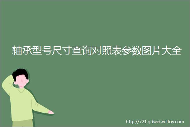 轴承型号尺寸查询对照表参数图片大全